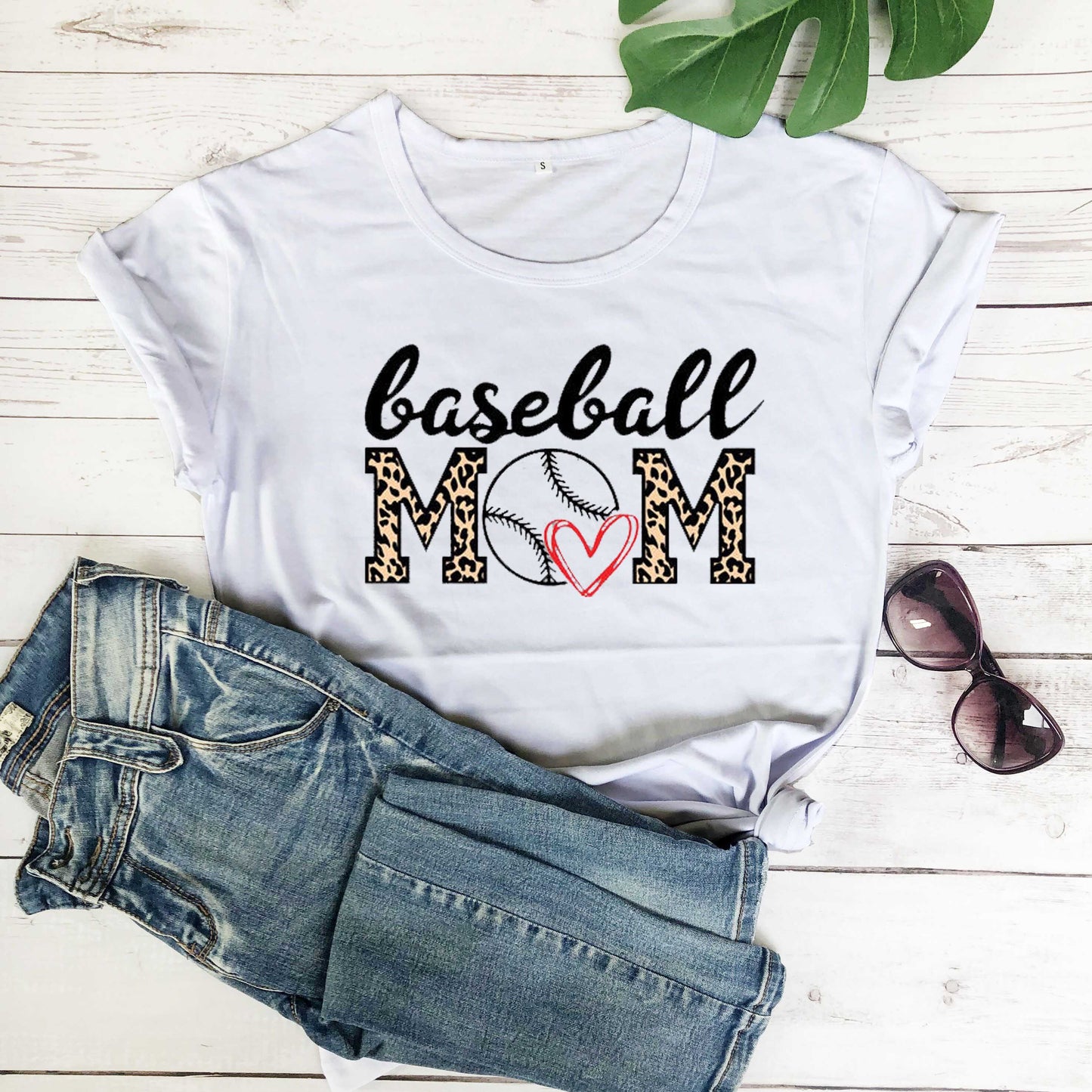 Letter Pattern Hipster Loose Short-sleeved T-shirt