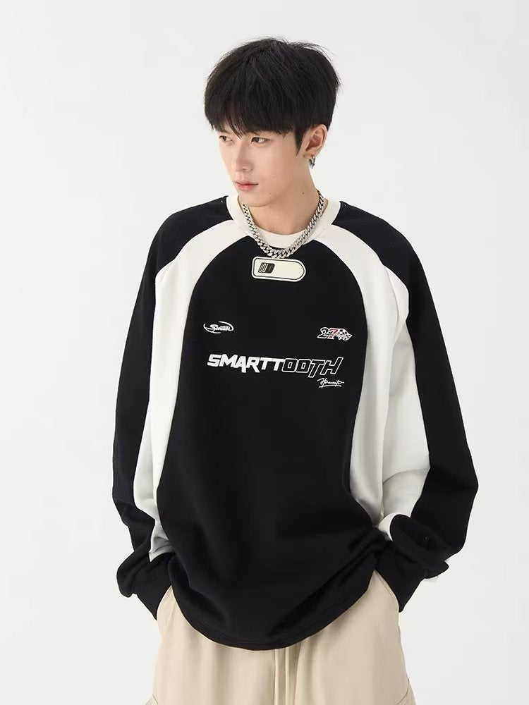 Women's American-style Retro Crew Neck Sweater