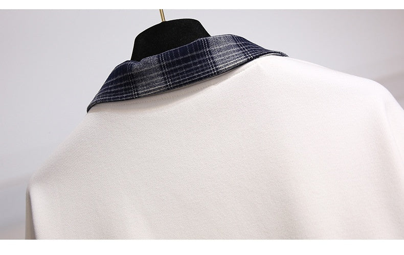 Fake Two-piece Long-sleeved Sweater Fashion Casual Temperament