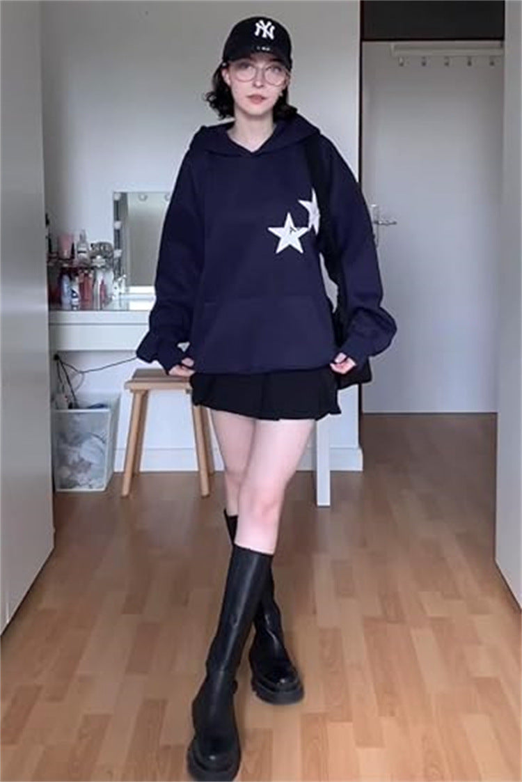 XINGX Printed Sweater American Street Fashion Hoodie