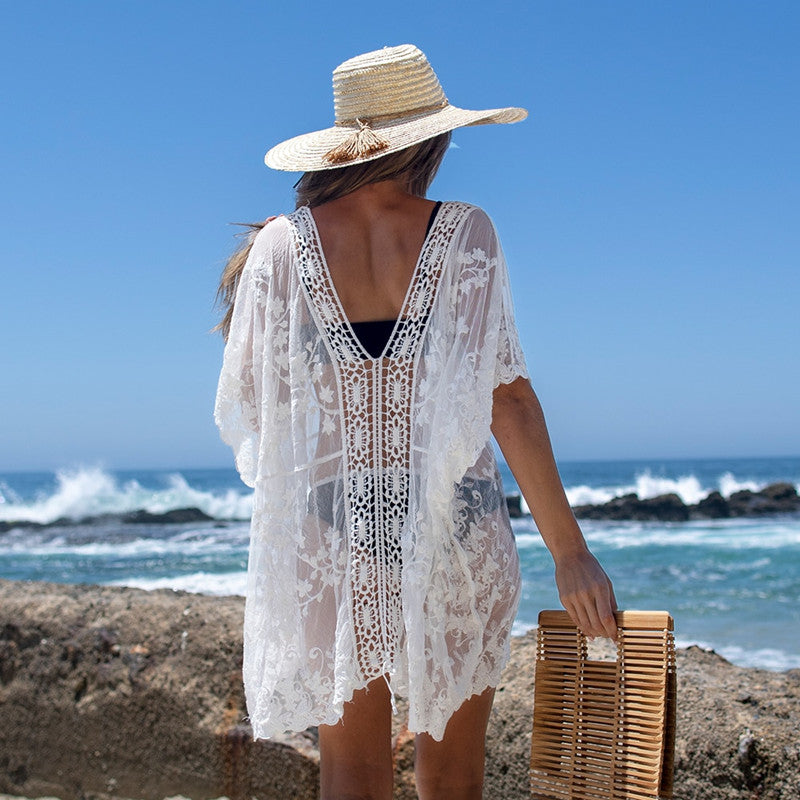 Knitted Loose Seaside Vacation Beach Blouse