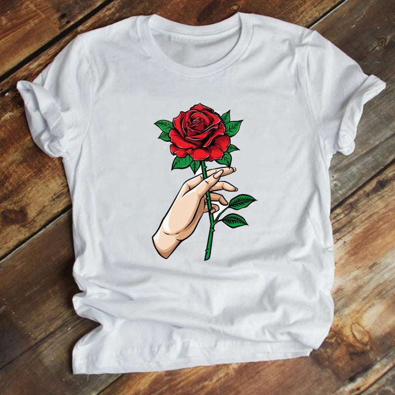 New Fashion Cartoon Printed Short-sleeved T-shirt