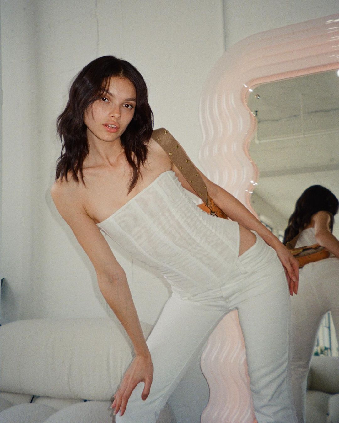 Skinny Sleeveless Tube Top Women Summer New Mesh Crop Corset