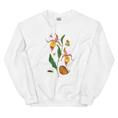 Orchid Flower And Friends Sweatshirt Floral Print