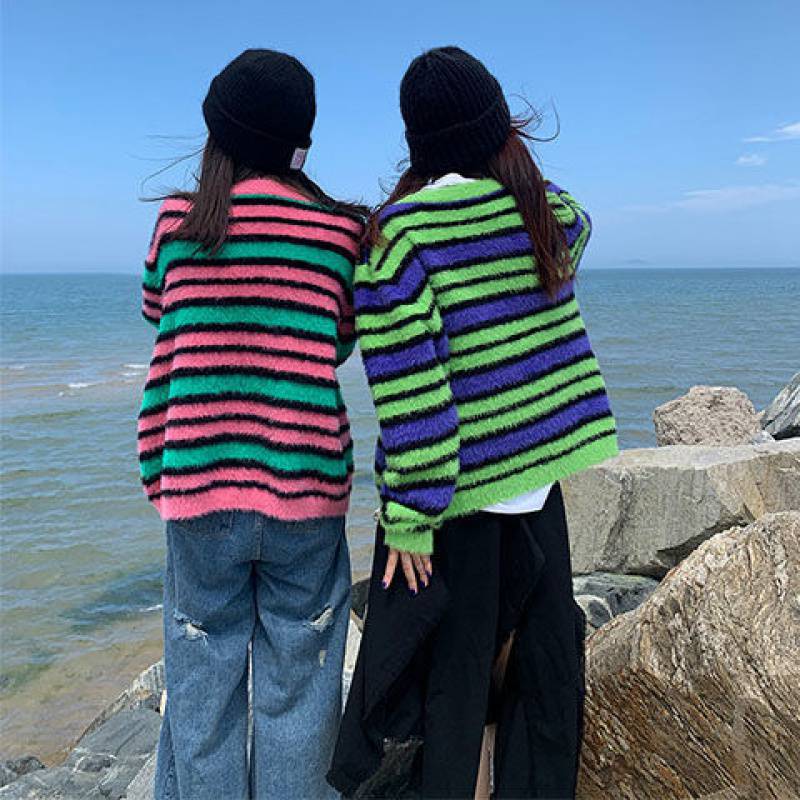 New Mink Wool Loose And Lazy Knit Cardigan