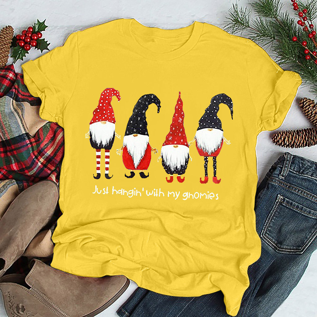 Women's Christmas T-shirt Short Sleeve