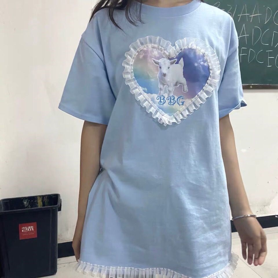 Long Short-sleeved T-shirt Top For Girlfriends