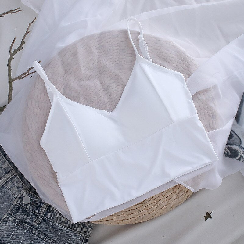 Sexy Women Crop Tops Tube Top Female Seamless Bra