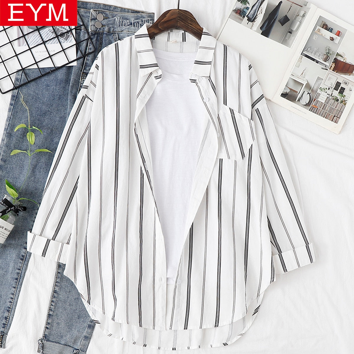 Spring New Fashion Women Loose Long Sleeve Young Casual