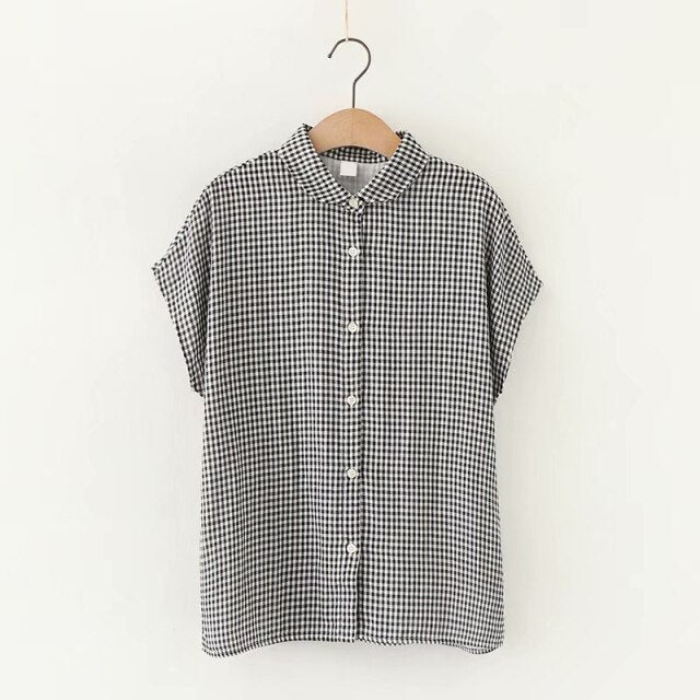 GOPLUS Shirt Vintage Tops Female Double Layer Striped Black White Blouse Women O-neck Korean Blouses Ropa De Dama Casual C10530