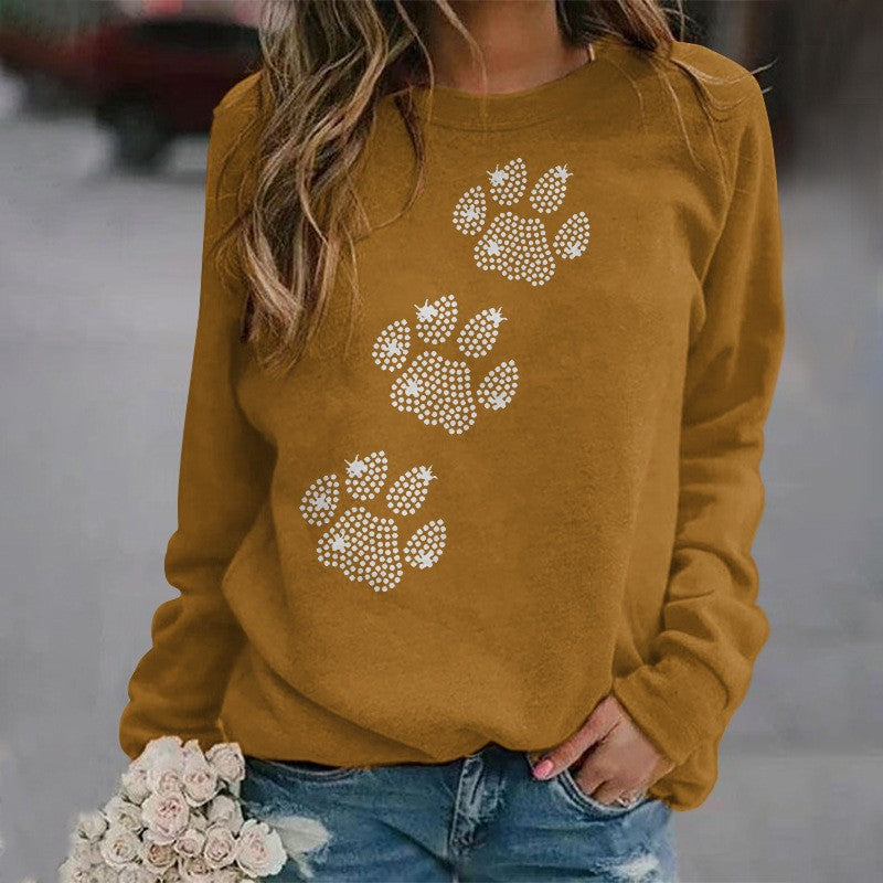 Women's Pullover Round Neck Irregular Sweater