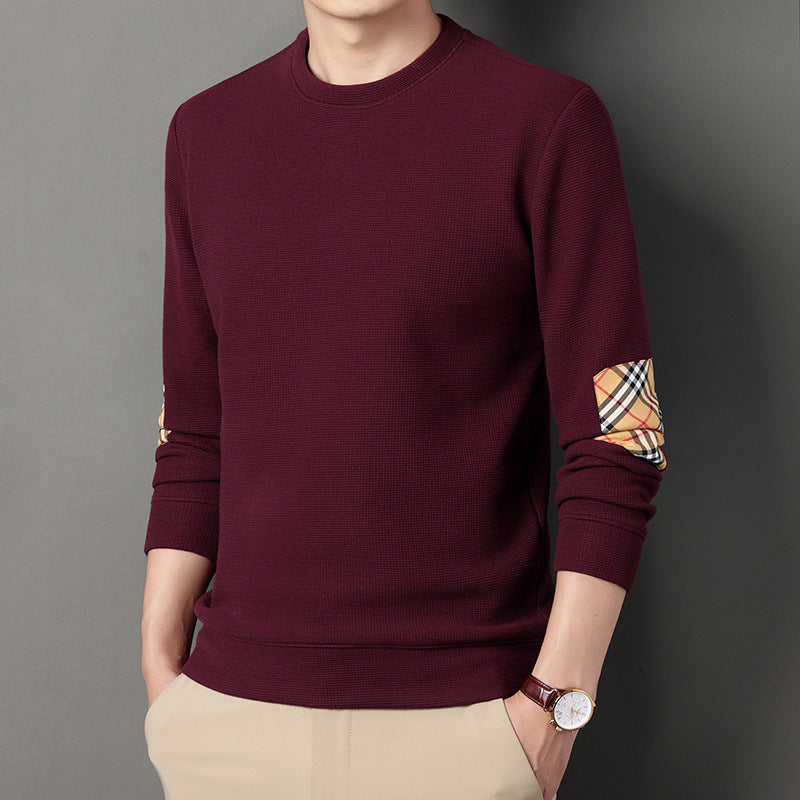 Waffle Long Sleeve T-Shirt Trend Patch