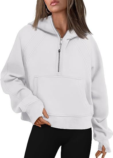 Zipper Hoodies Sweatshirts With Pocket Loose Sport