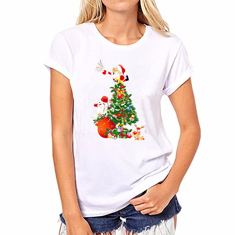 Casual Women's Printable Short Sleeve T-Shirt