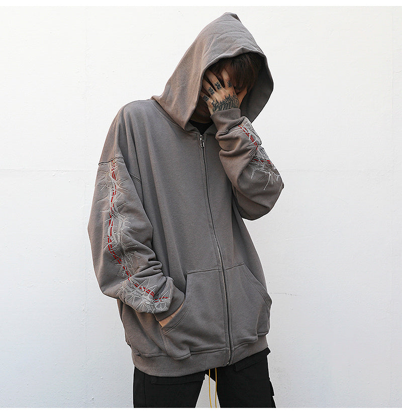 Barbwire Sleeve Hoodie