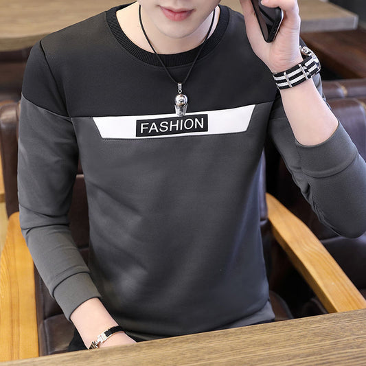 Long sleeve round neck T-shirt