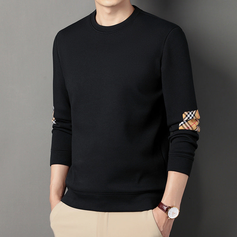 Waffle Long Sleeve T-Shirt Trend Patch