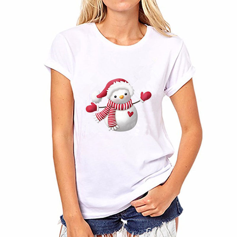 Casual Women's Printable Short Sleeve T-Shirt
