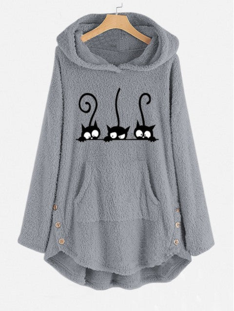 Embroidered Fleece Women's Top