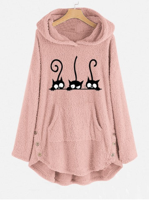 Embroidered Fleece Women's Top