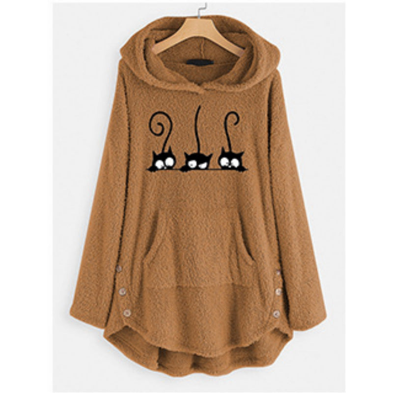 Embroidered Fleece Women's Top