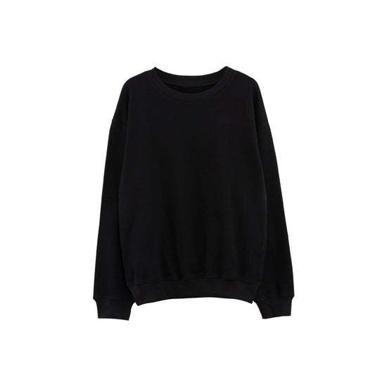 European And American Ins Bloggers Long-Sleeved Pure White Sweater Women