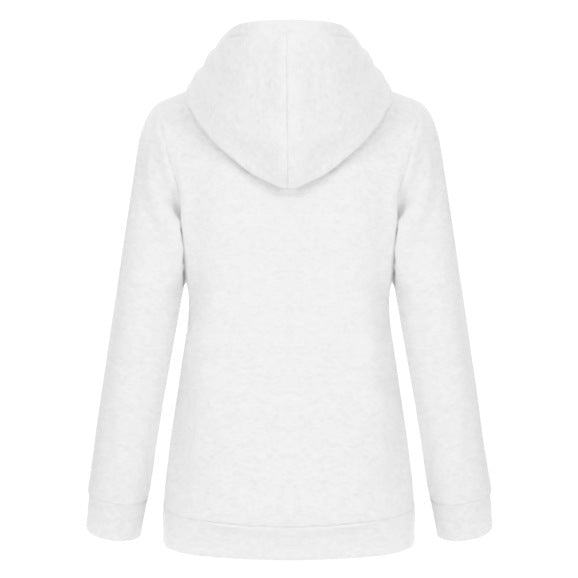 Loose Print Hooded Long Sleeve Sweatshirt