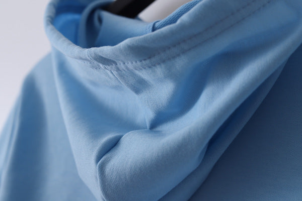 Two Bars Planet Print Hooded Sweatshirt