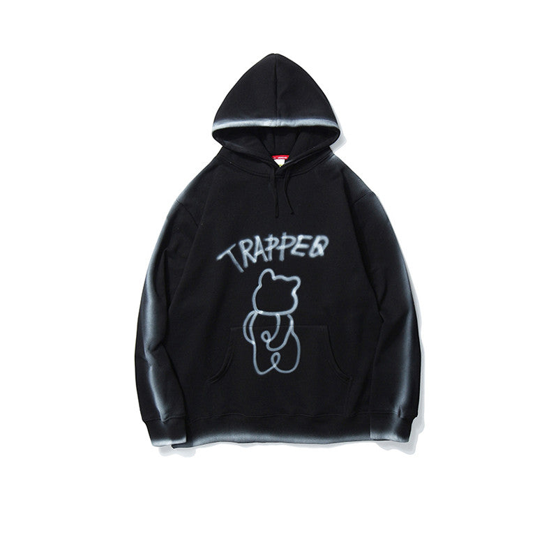 Bear Tie-Dyed Large Boudoir Loose With Velvet