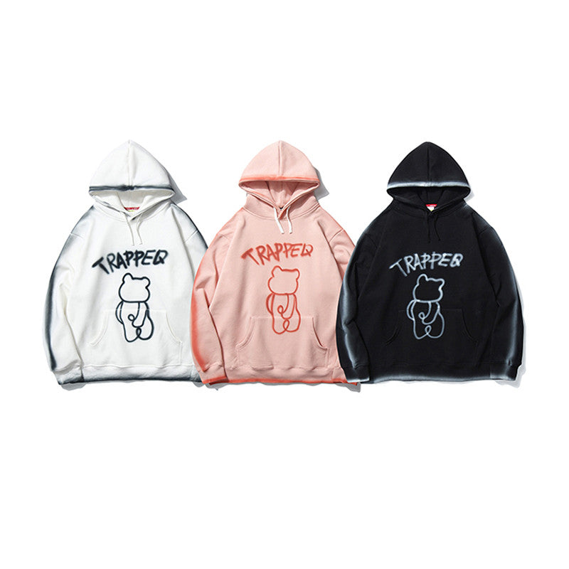 Bear Tie-Dyed Large Boudoir Loose With Velvet