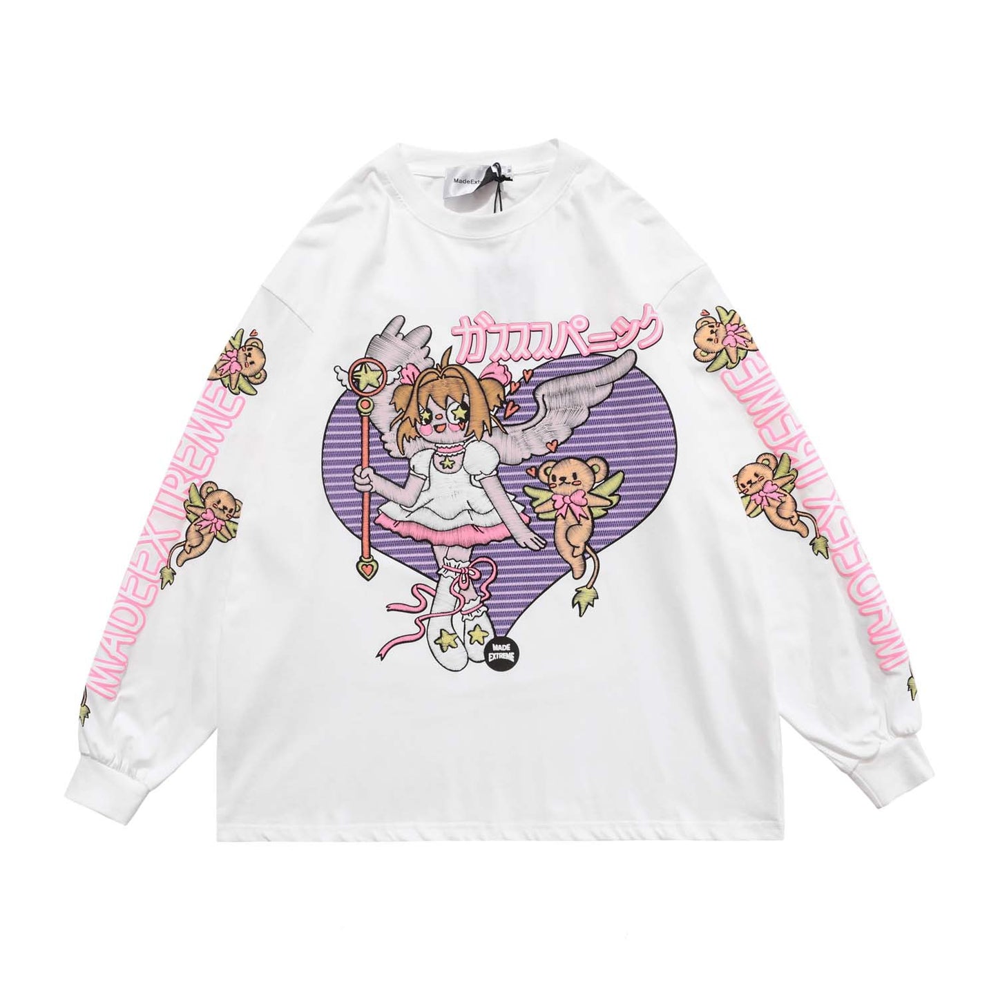 New Cartoon Fairy Long Sleeve Round Collar Hip-Hop