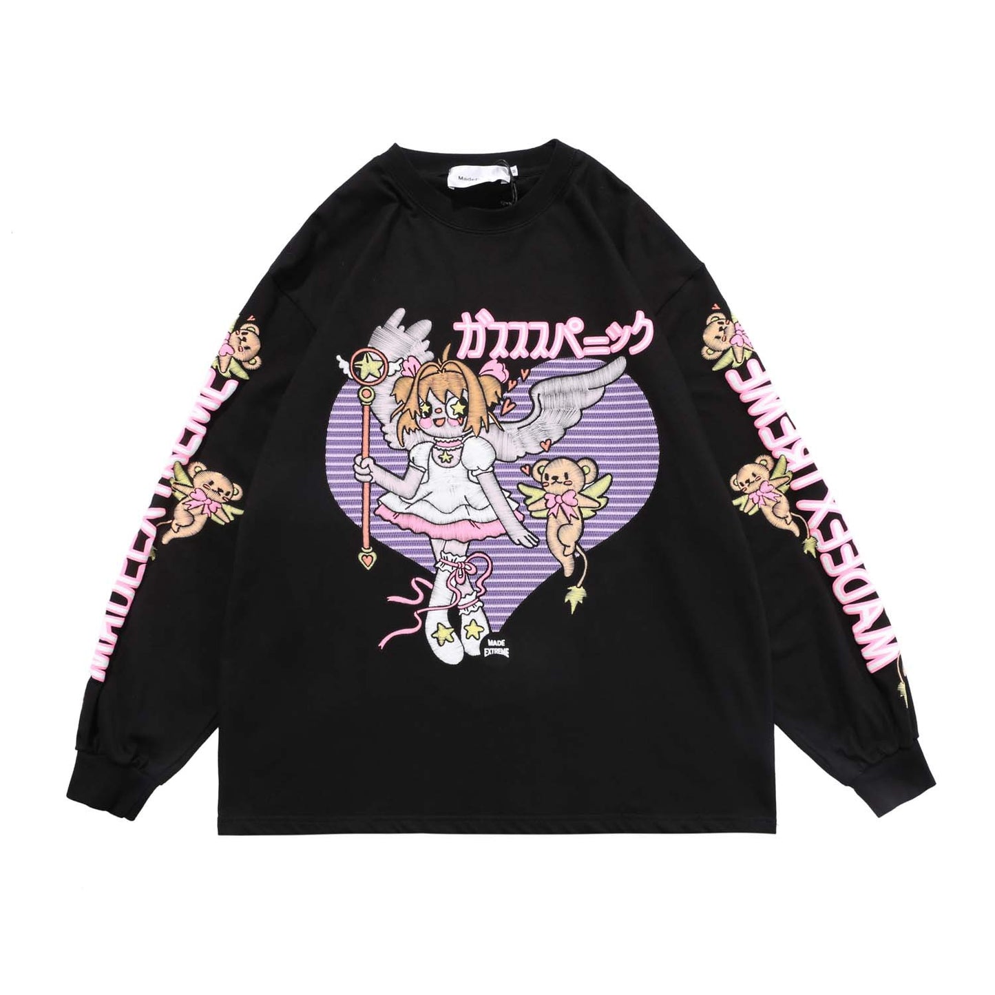 New Cartoon Fairy Long Sleeve Round Collar Hip-Hop