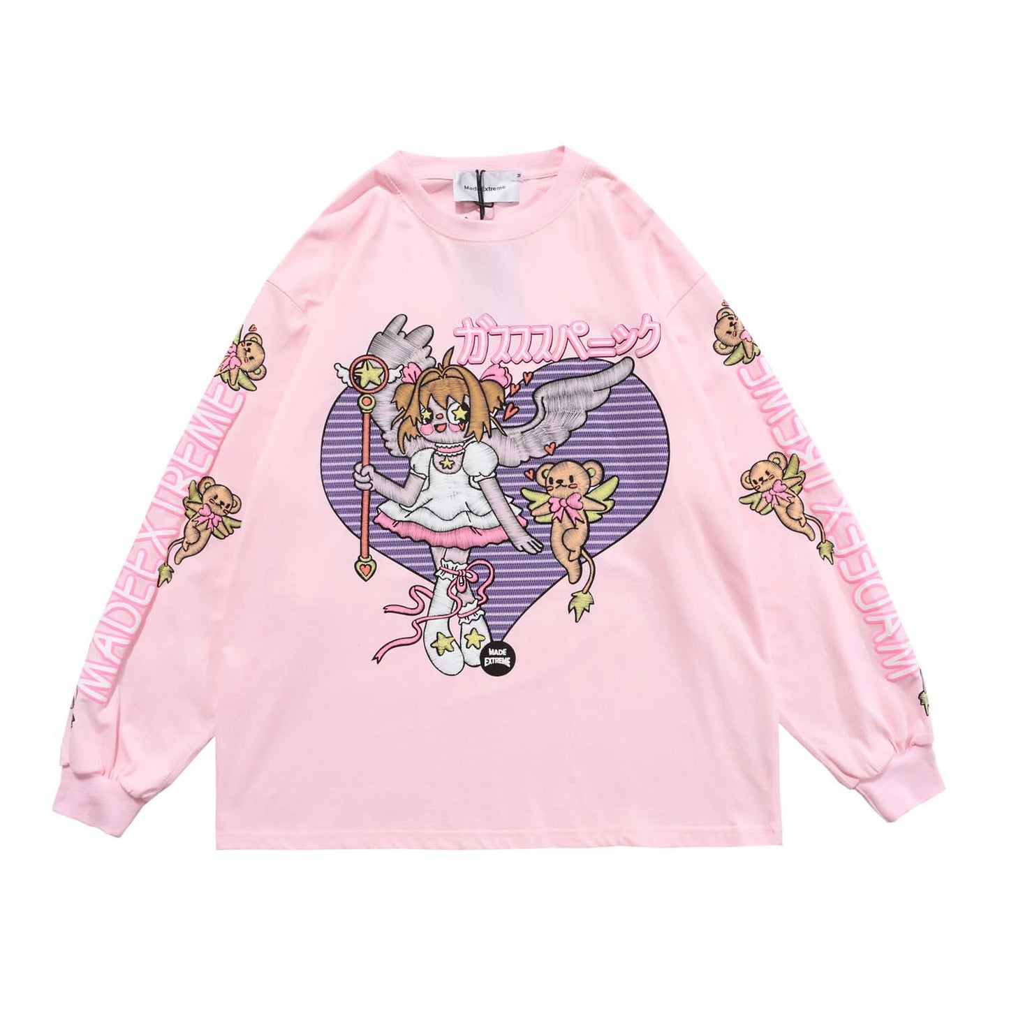 New Cartoon Fairy Long Sleeve Round Collar Hip-Hop