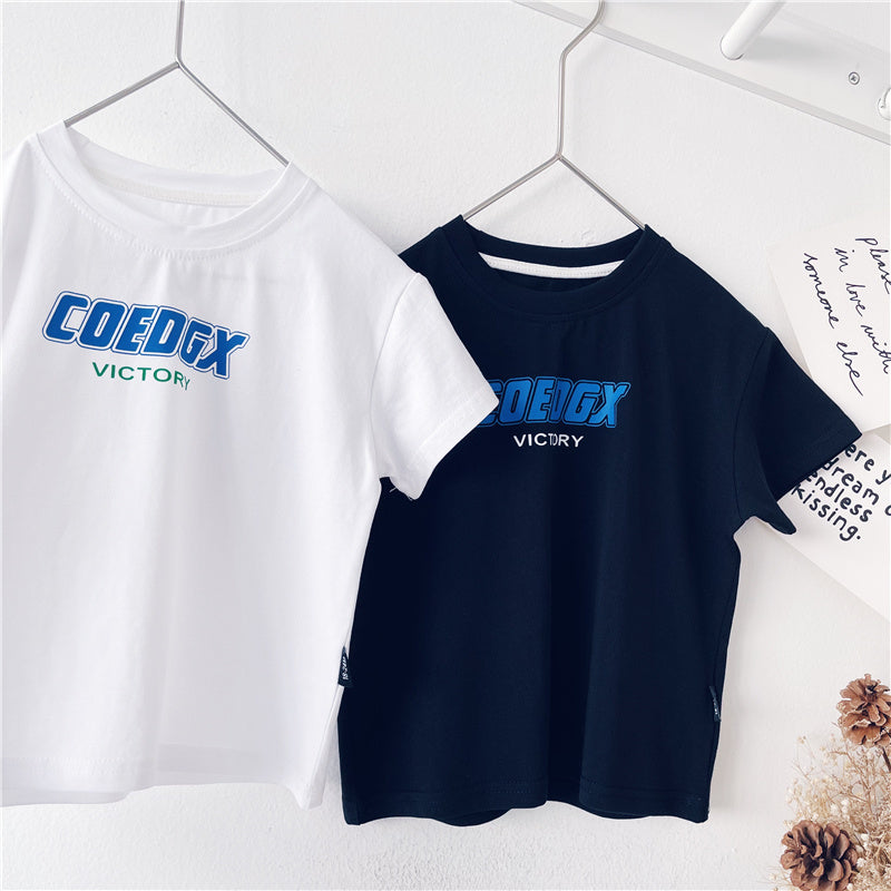 Boys Summer T-shirt, Kids Short-sleeved BabyTtrendy Top