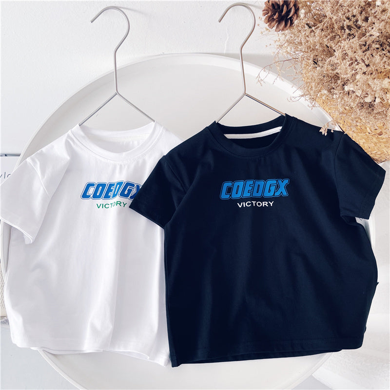 Boys Summer T-shirt, Kids Short-sleeved BabyTtrendy Top