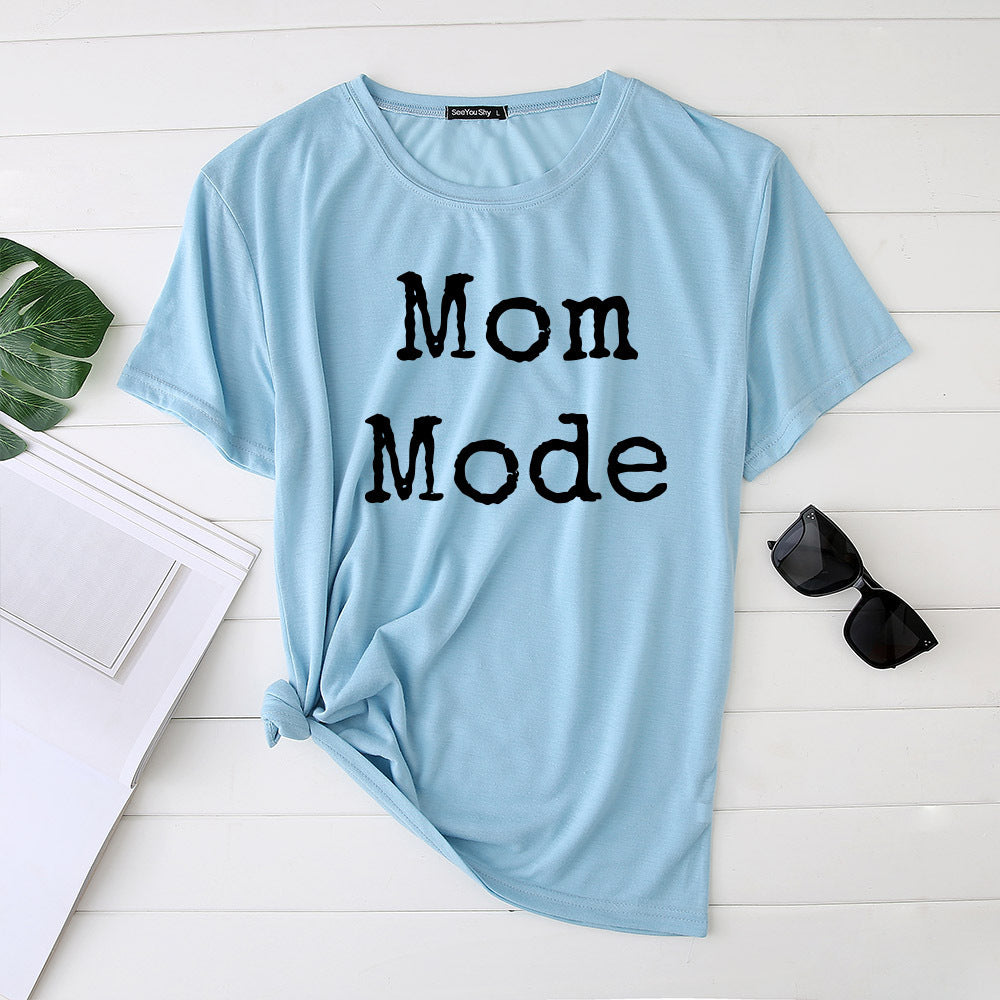 Mom Mode Top Women Kawaii Harajuku T-shirts Harajuku