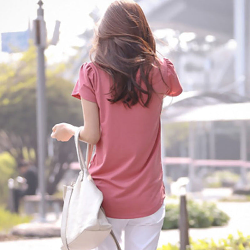 Short-Sleeved Women'S T-Shirt Summer Bottoming Shirt