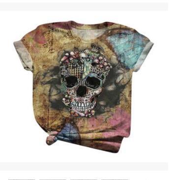 Digital Printed Casual Short-Sleeved T-Shirt