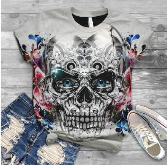 Digital Printed Casual Short-Sleeved T-Shirt