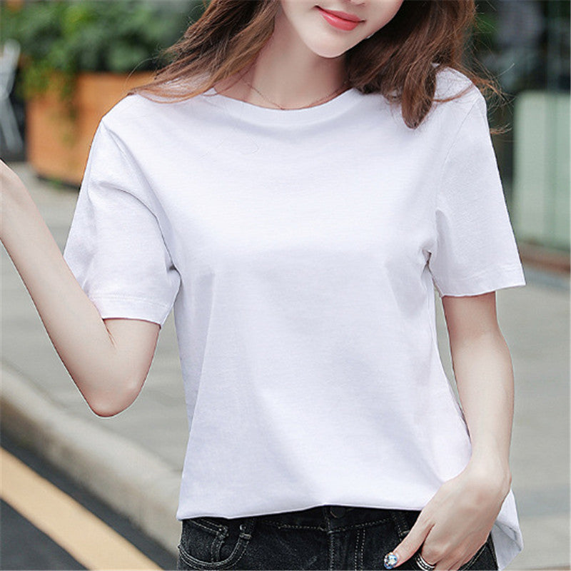 Short Sleeve T-shirt Summer Japanese Students Short T Girl Half Sleeve Base