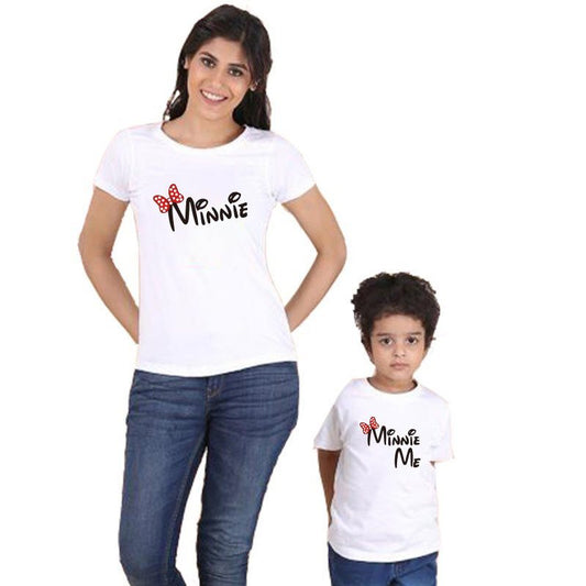 Popular Short Sleeve T - Shirt Mother-Daughter Printing