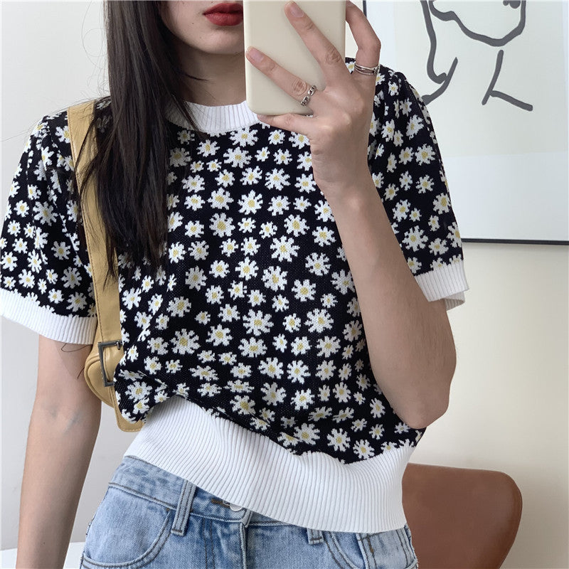 Short-sleeved Bubble Short-sleeved T-shirt