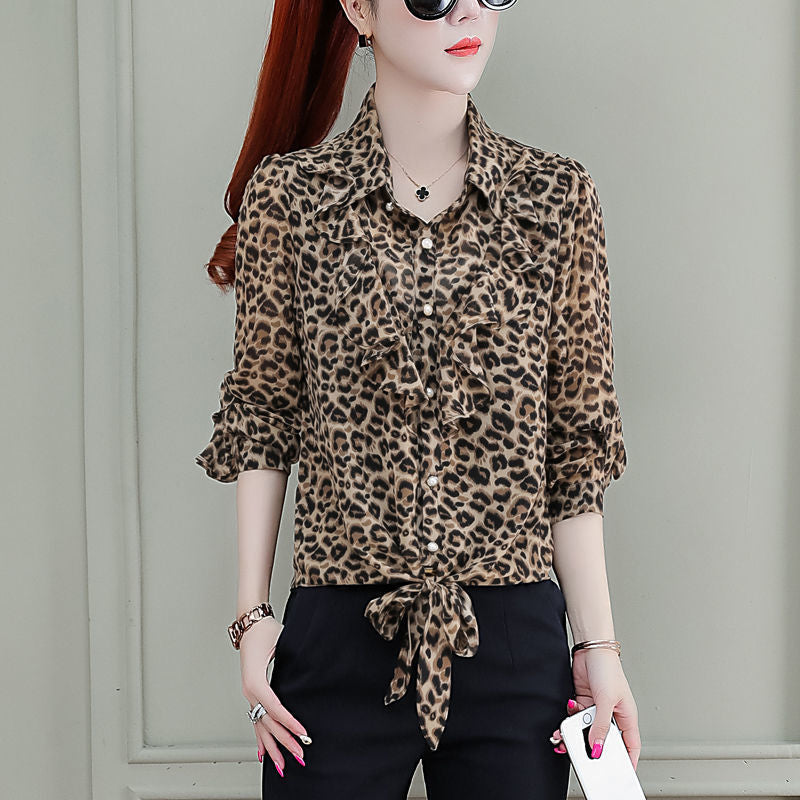 Women's T-shirt With Ruffled Blouse