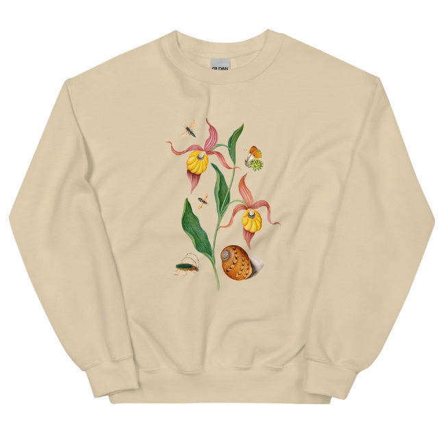 Orchid Flower And Friends Sweatshirt  Floral Print