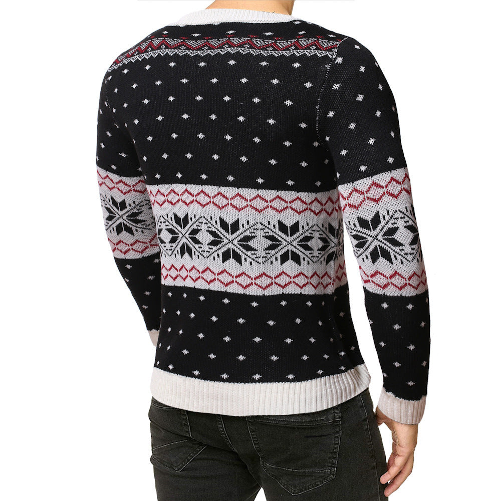 Reindeer sweater men's sweater bottoming shirt