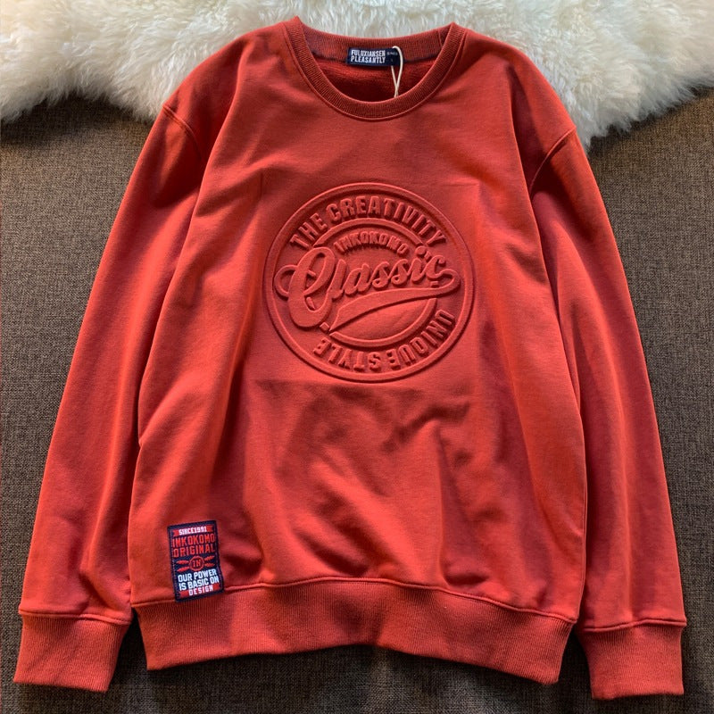 Scale Sweater Concave-convex Round Neck Fashion Style