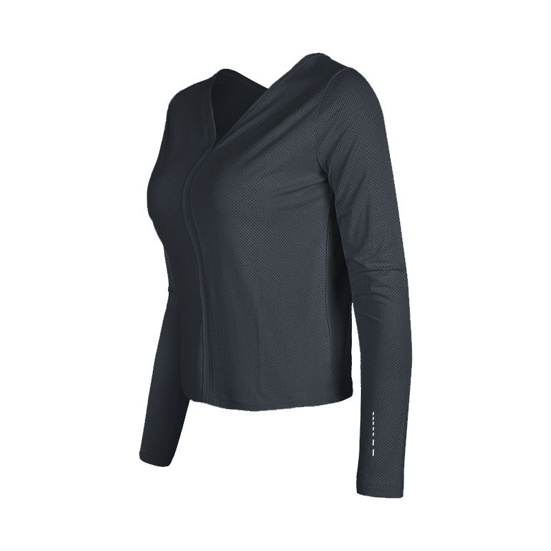 Breathable running fitness training blouse