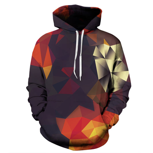 Printed long sleeve hoodie