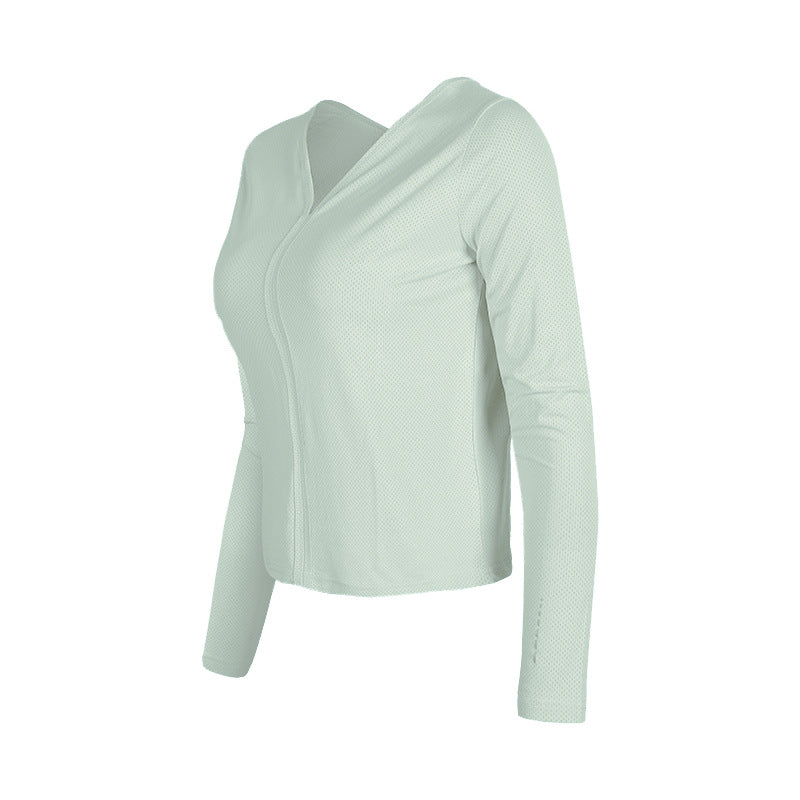 Breathable running fitness training blouse