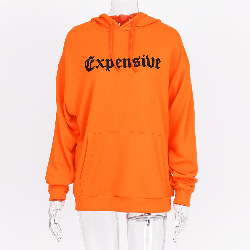 Letter print hoodie